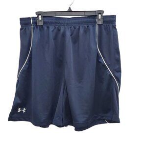UnderArmour Under Armour Men's Navy White Trim 6" Athletic Running Short Size XL